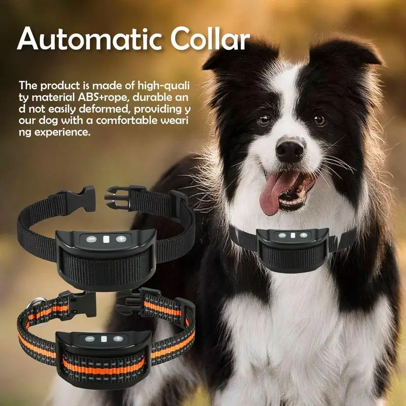 Automatic Collar with Charging Cable for dogs classic style barking collar Waterproof Rechargeable Anti Barking Training Collar