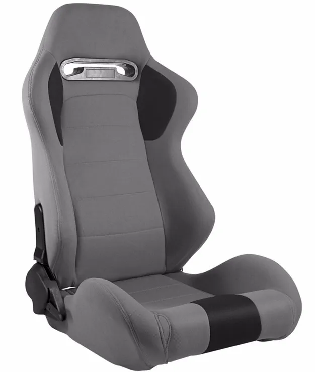 1044 Gray Universal Vehicle Slider Simulator Gaming Station Adjustable Sim Bucket Racing Seats