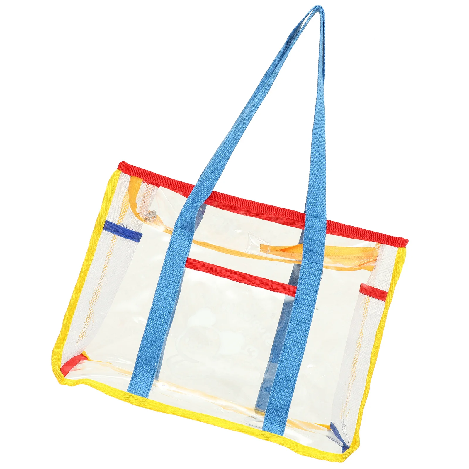 حقيبة كتف مفردة للشاطئ خفيفة الوزن ومتينة لتنظيم أدوات السفر وحقيبة شاطئ شبكية كبيرة مفتوحة للنساء