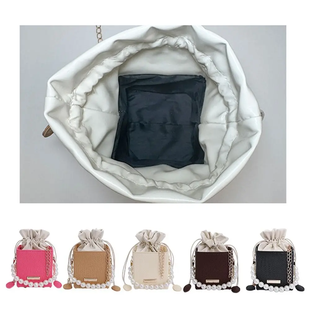 حقيبة كتف نسائية أنيقة خفيفة فاخرة وأنيقة حقيبة دلو كروس ذات سعة كبيرة وسلسلة مربعة حقيبة صندوق ساعي للحفلات