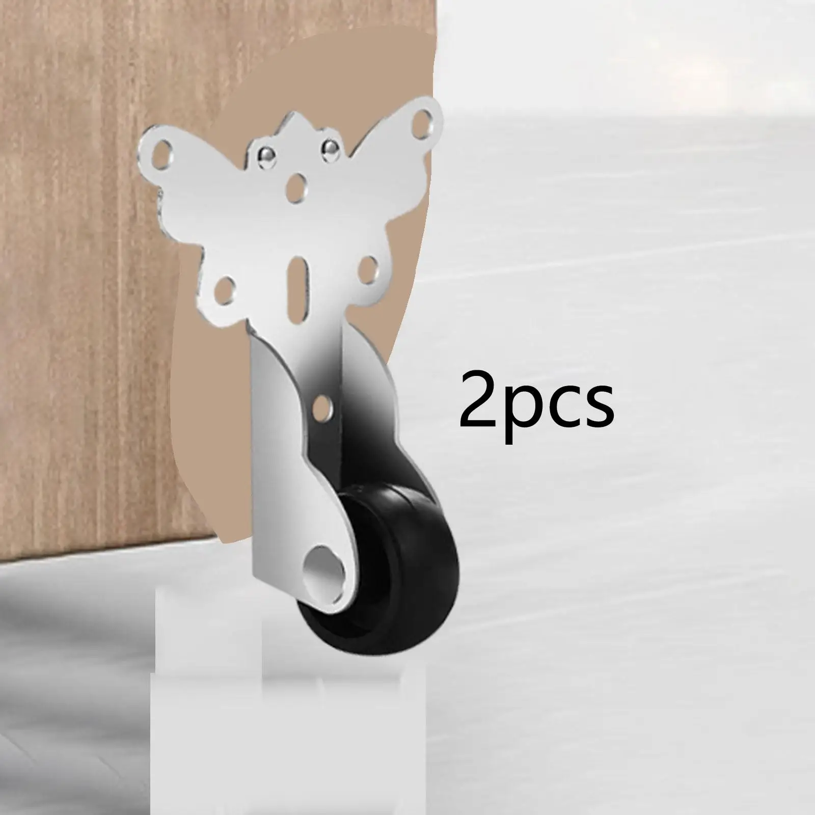 

2x Directional Caster Wheels Vertical Installation Sliding Door Track Roller