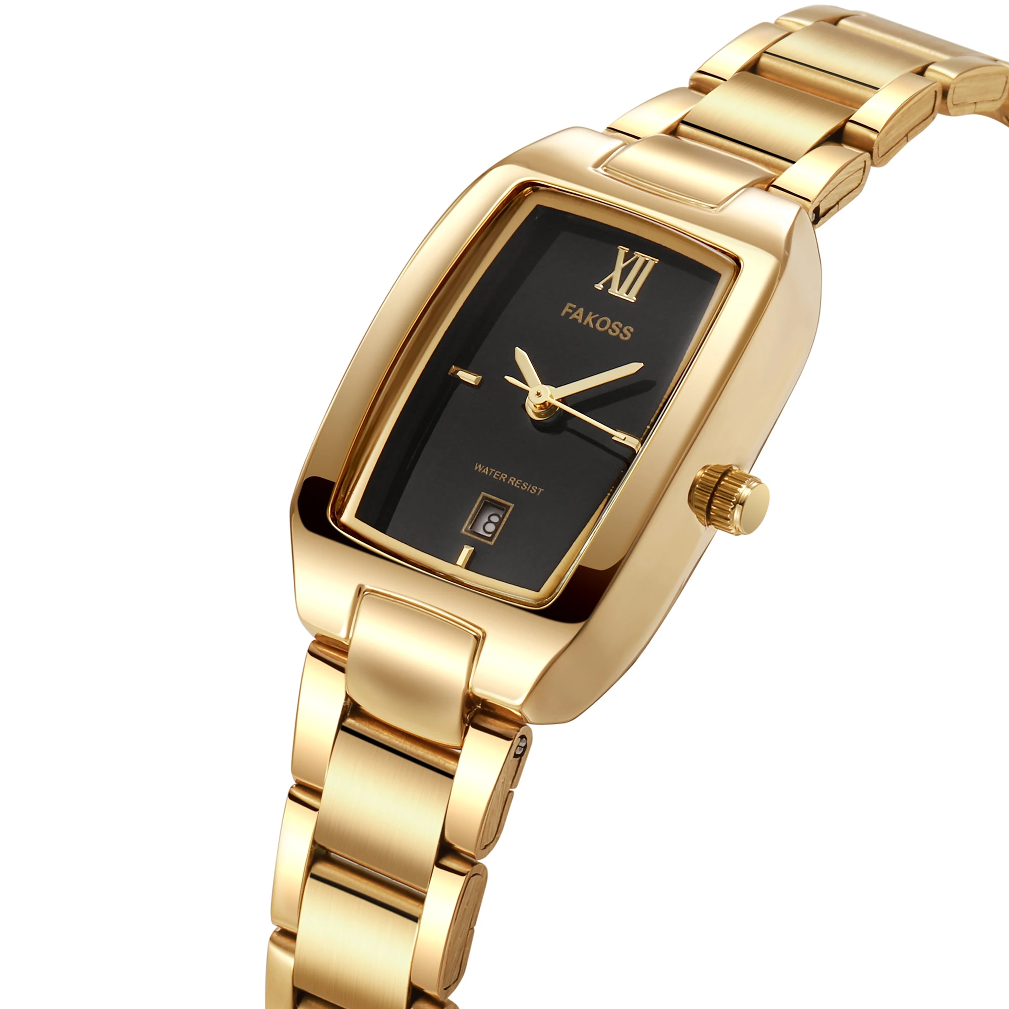 2025 relógio de aço inoxidável para mulheres presente de luxo quartzo relógios femininos moda jovem simples quadrado data relógio reloj mujer