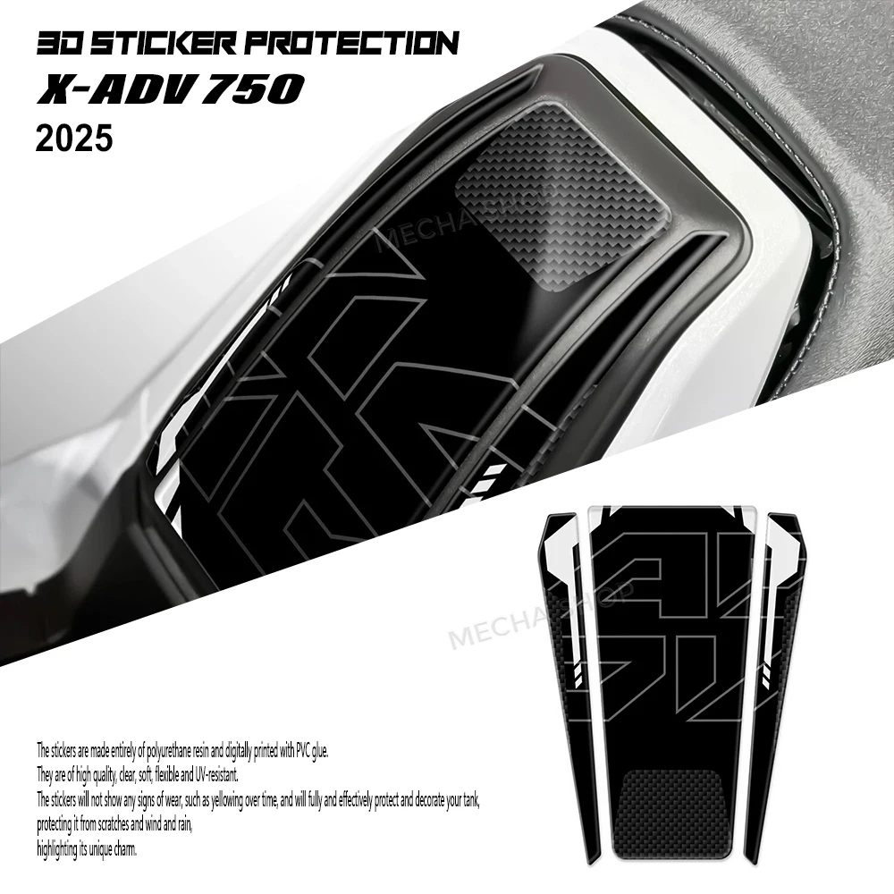 

XADV 750 2025 Motorcycle Accessories Fuel Tank Stickers Kit 3D Gel Epoxy Resin Stickers For X-ADV 750 2021 2022 2023 2024