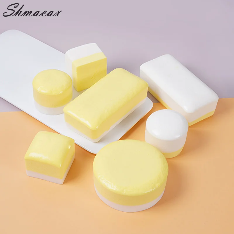 PU Slow Rebound Stress Release Pão, Brinquedo de descompressão, Tijolo quadrado grande, Mão relaxar presente, Simulação