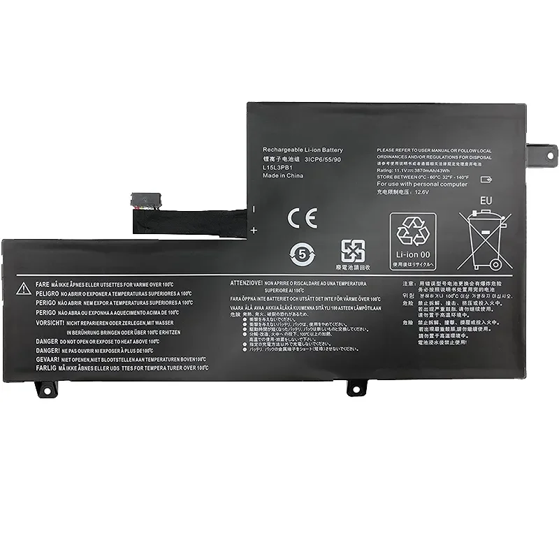 JGTM 4500mah L15M3PB1 Battery L15L3PB1 for Lenovo Chromebook C330 S330 IdeaPad N22 /N23 /N23/N42 11.1V 4050mAh/45Wh