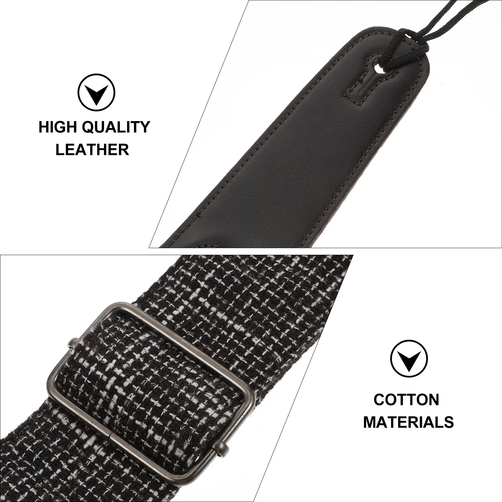 1pc Gitarrengurt Einstellbar Hochwertige Baumwolle Komfortable Langlebig Weiche Hautfreundliche Bass Musikinstrument