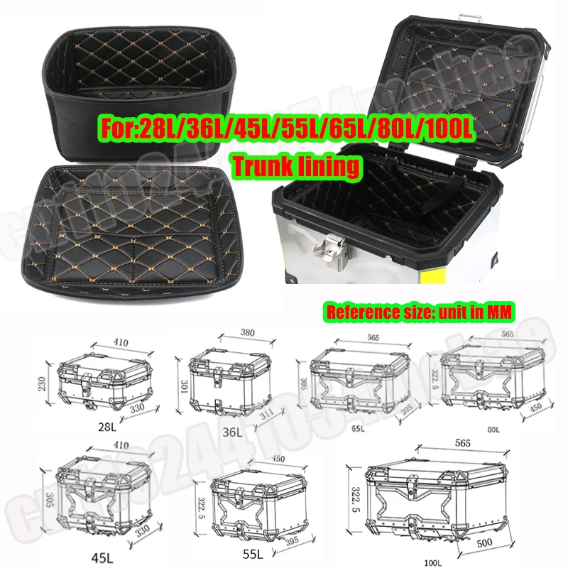 

Trunk Lining for 28L 36L 45L 55L 65L 80L 100L Aluminum Alloy Next Set Trunk Case Liner Inner Container Trunk Accessories
