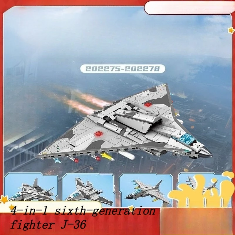 

SEMBO «четыре в одном» истребитель шести поколений, строительный блок с мелкими частицами, сборка игрушек, коллекция моделей, украшения, подарок на день рождения