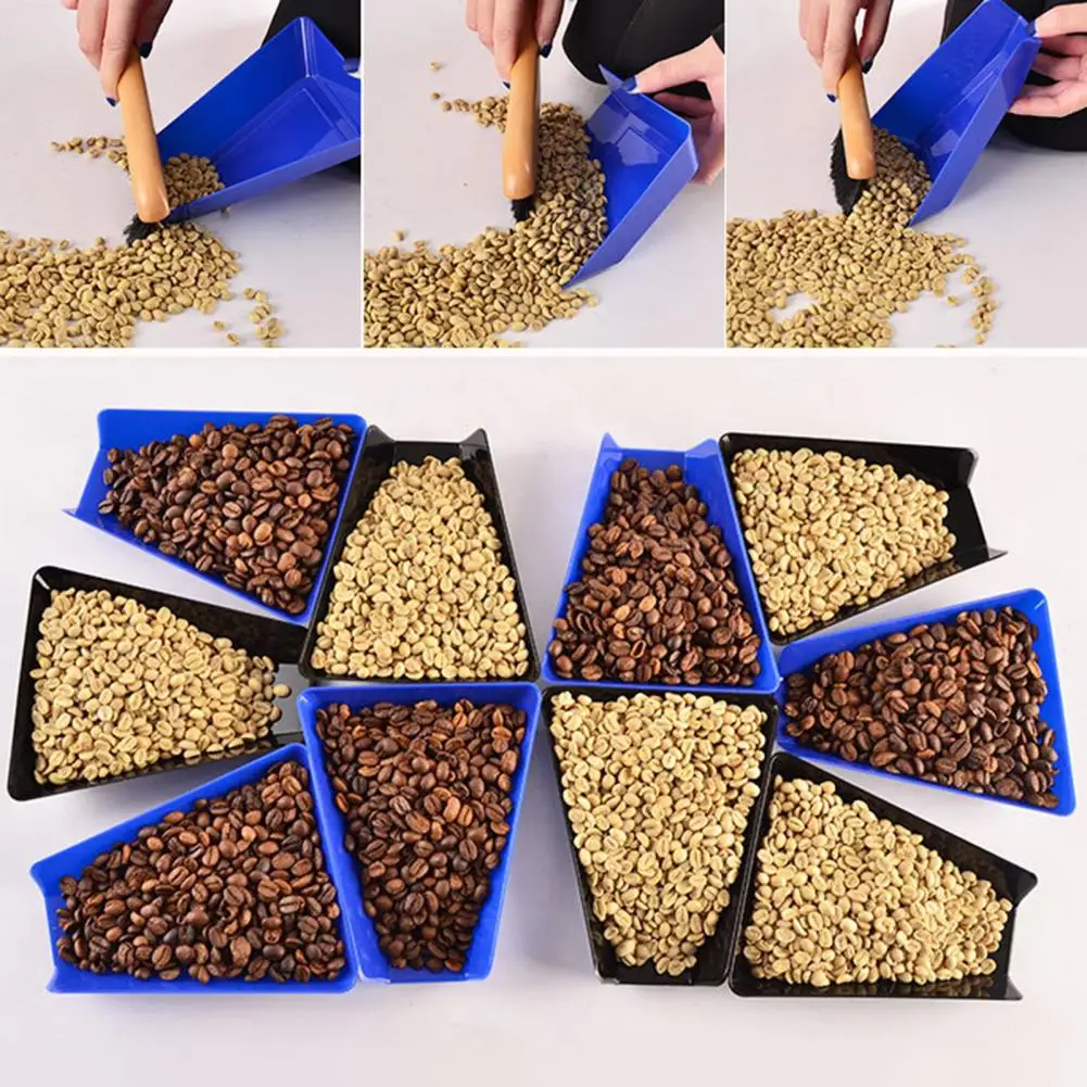 Coffee Bean Sample Cupping Tray Large Capacity Snack Serving Display Tray Reusable Stable Coffee Bean Display Tray For Home