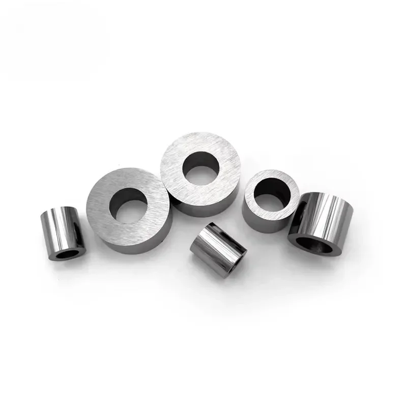 Solid Tungsten Carbide Round Threaded Pipe Bushing Sleeve for Petroleum Industry High Wear Resistance Industrial Component
