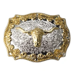 Men's Two-color Animal Pattern Alloy Belt Buckle
