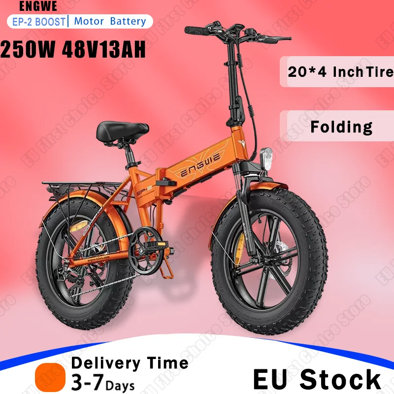 Bicicletta elettrica ENGWE EP-2 Boost pieghevole 250W potente motore 48 v13ah batteria al litio E bici 20*4.0 pollici Fat Tire bici elettrica