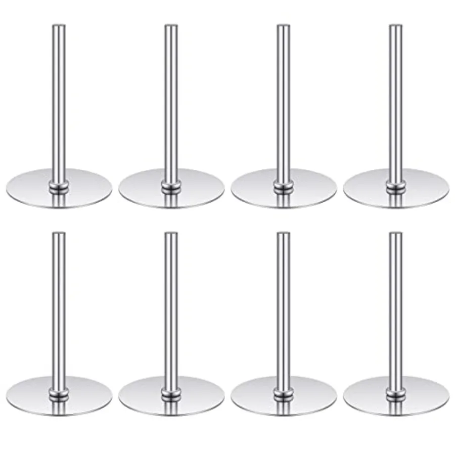 

8 Pieces Cake Heating Core for Baking Cakes Stainless Steel Heating Rod 2 Inches Silver Rod for Decorating Supplies Baking Tool