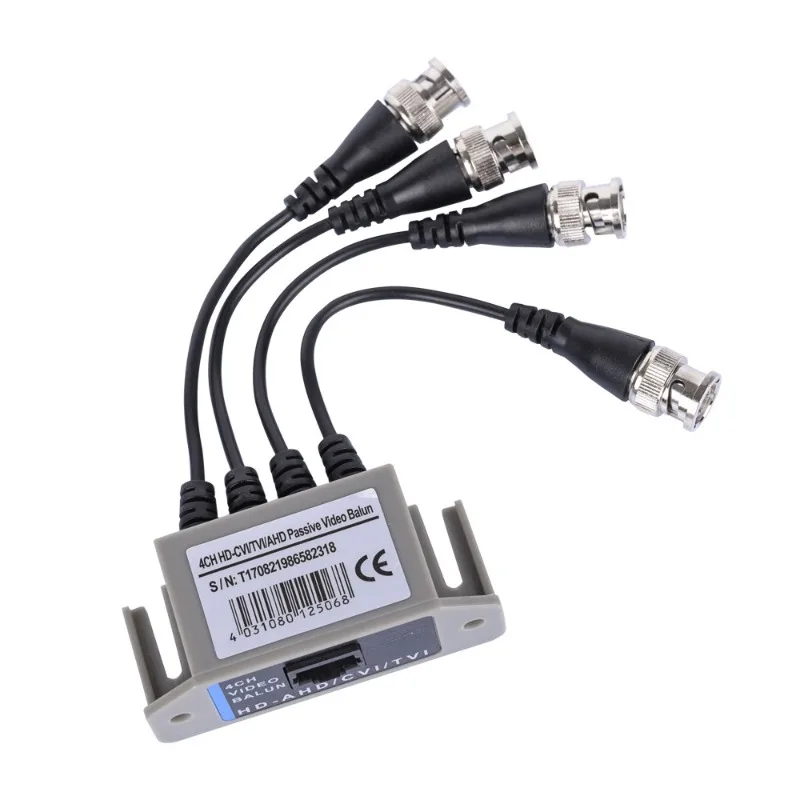 For monitoring coaxial HD analog to network cable transmitter 4CH