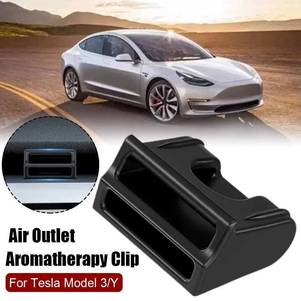  for Tesla Model Y/3 Air Outlet Aromatherapy Clip Electric Clip Accessories Car Bracket Tools Interior Car Adapter Interior A3Q8