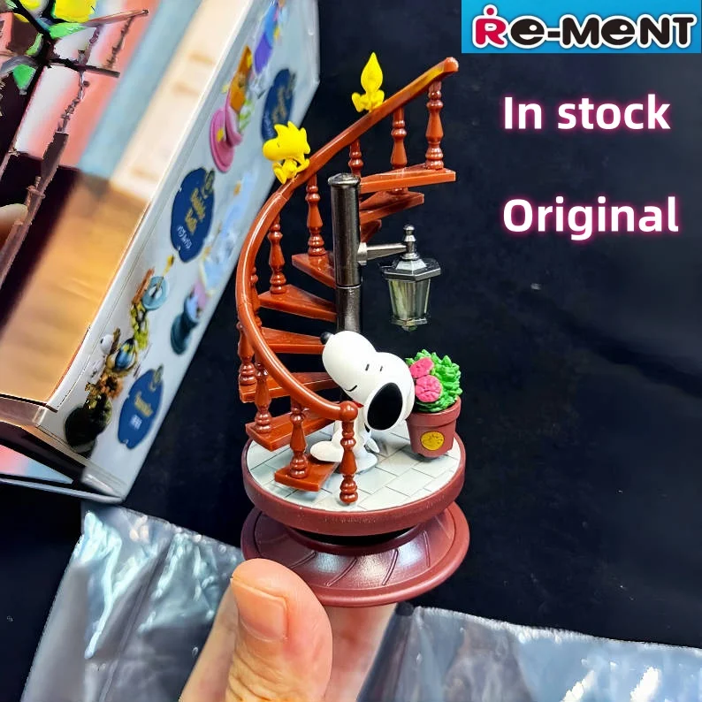 Rement Miniature Scene Collection High Detail Spiral Structure Diorama Desktop Action Figure Animation Model Art Toy Gift