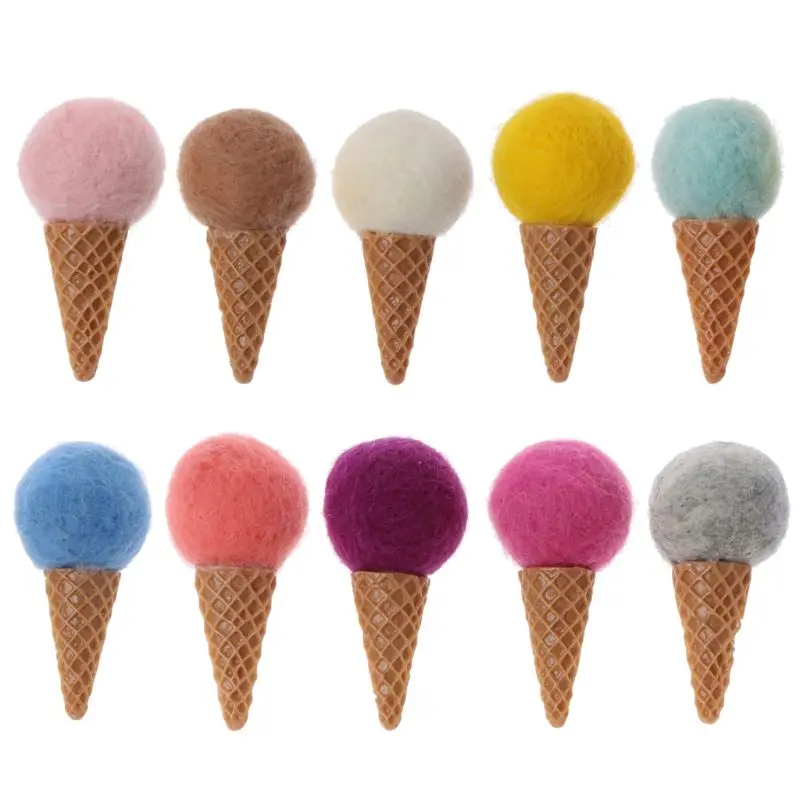 

2024 New Ice Cream Felt for Creative Handmade Crafts DIY Weeding Party Valentine's Day Decorations Newborn Photography