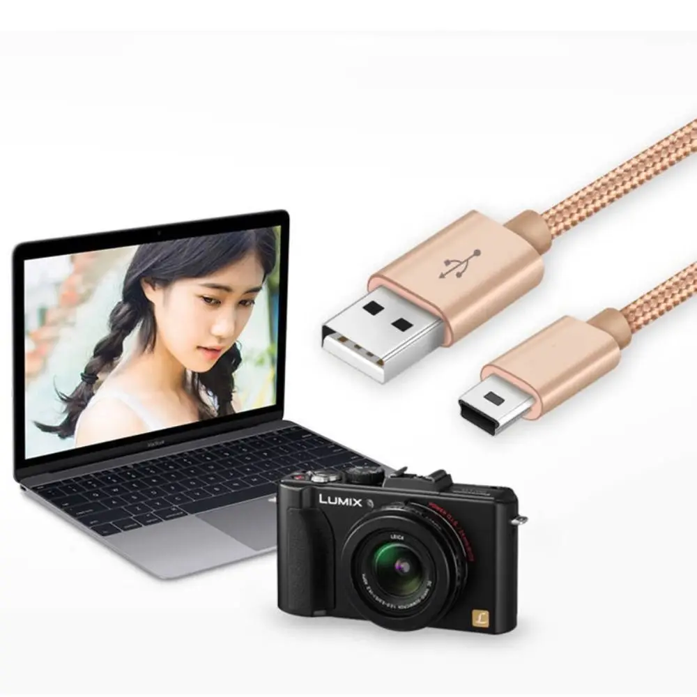 

Fast Data Transmission Charger Cord Mini USB Cord Fast Data Charger Cable Mini USB to USB Charger Cable Camera Charging Cable