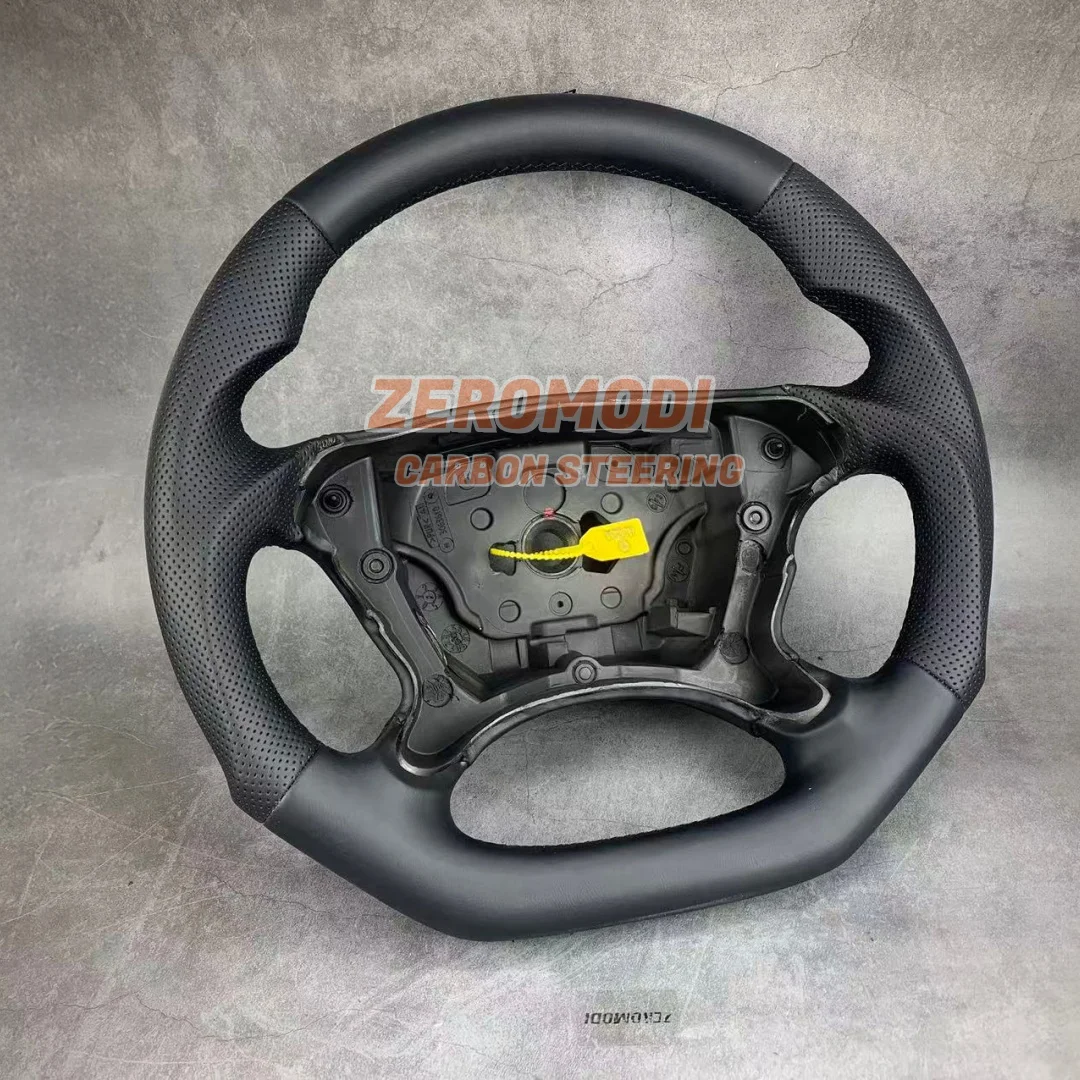 For Mercedes W211 W209 W219 E350 CLS500 CLS550 Steering Wheel 2 Series Black Leather