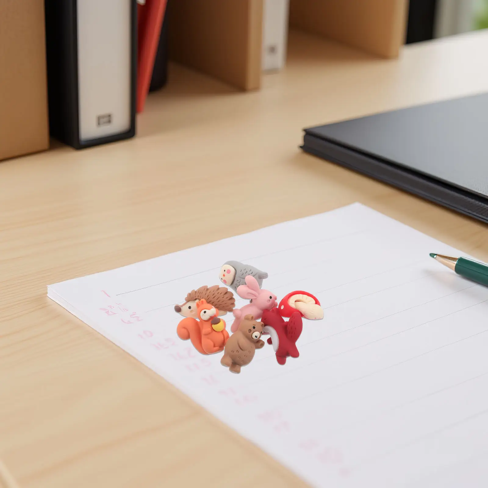 30Pcs Cute Animal Push Pins Farm Bear Cow Sheep Decorative Thumbtacks for Cork Board Photo Wall Bulletin Board Office Dorm