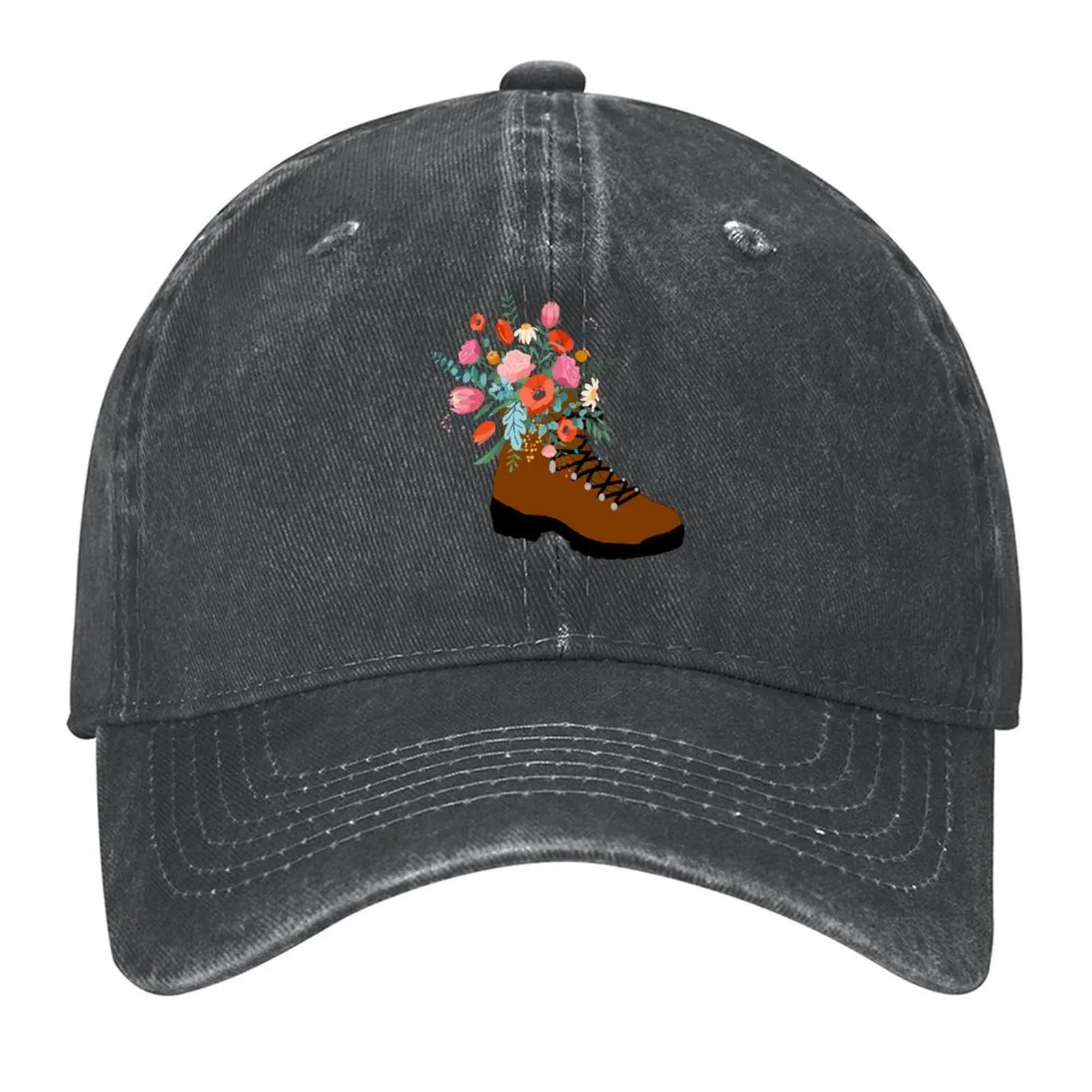 

Floral Hiking Boots gift idea Baseball Cap Beach fun hats Horse Hat tea Hat Men's Women's