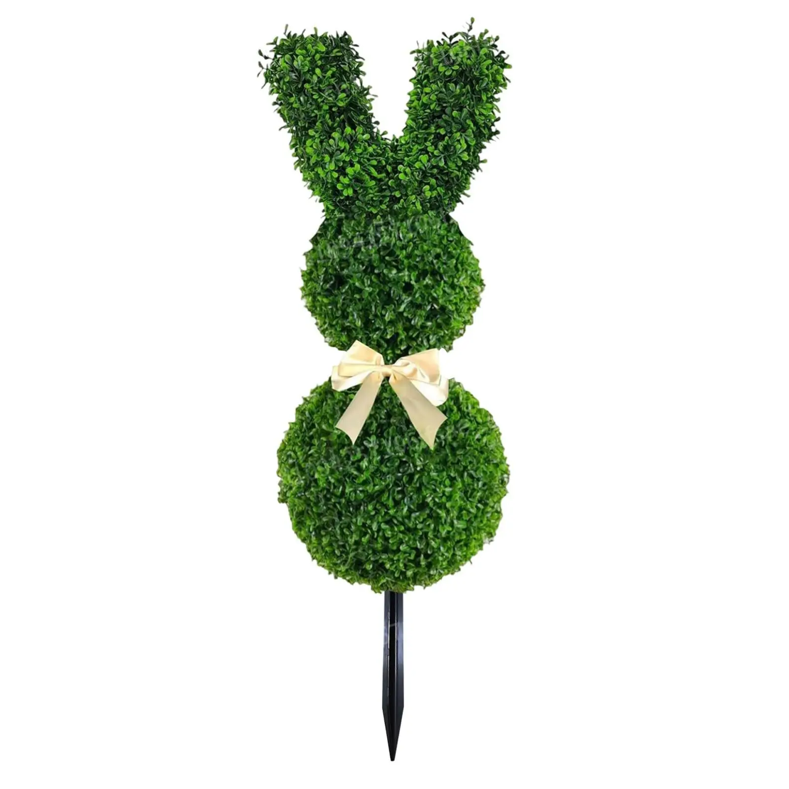 

Bunny Topiary Outdoor, Artificial Bunny-Shaped Topiary Tree Pot Fake Easter Bunnies Plant, Easter Rabbit Boxwood Topiaries Plant