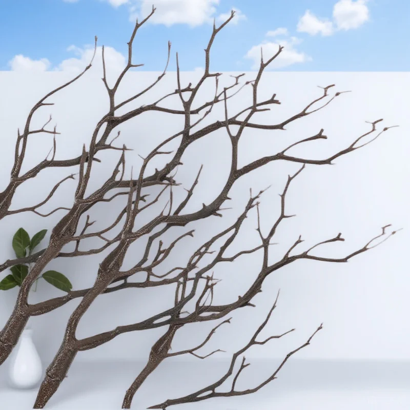 

4pcs Artificial Stem Decors Fake Dried Tree Branches Vase Filling Decorative Plant Twigs Home Table Decorations Plastic Branches