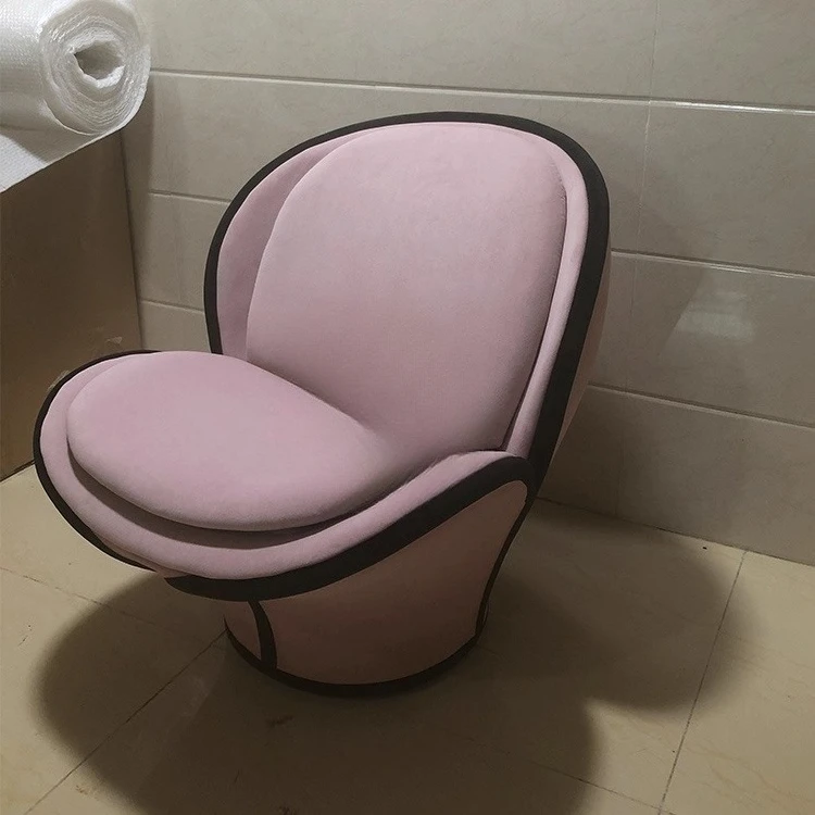 Silla trasera con reposabrazos de flores creativa de forma especial