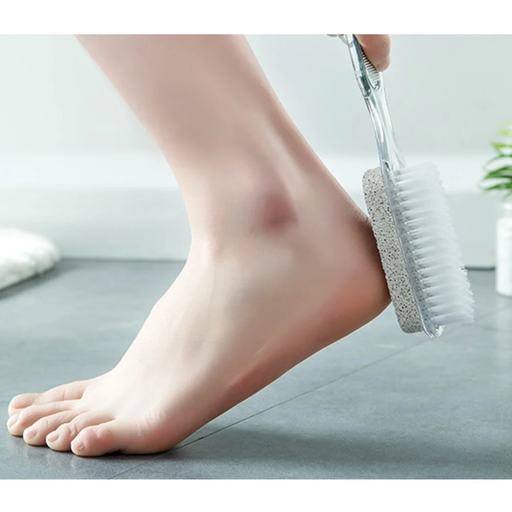 4 in Products Feet Nail Brush Kit Tools Debarking Exfoliation Smoother File Foot Rasp Scrubber