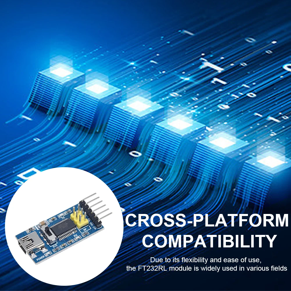 FT232RL FTDI USB إلى TTL وحدة مهايئ مسلسل 3.3 فولت 5.5 فولت USB إلى TTL وحدة USB صغير إلى TTL لوح مهايئ لاردوينو