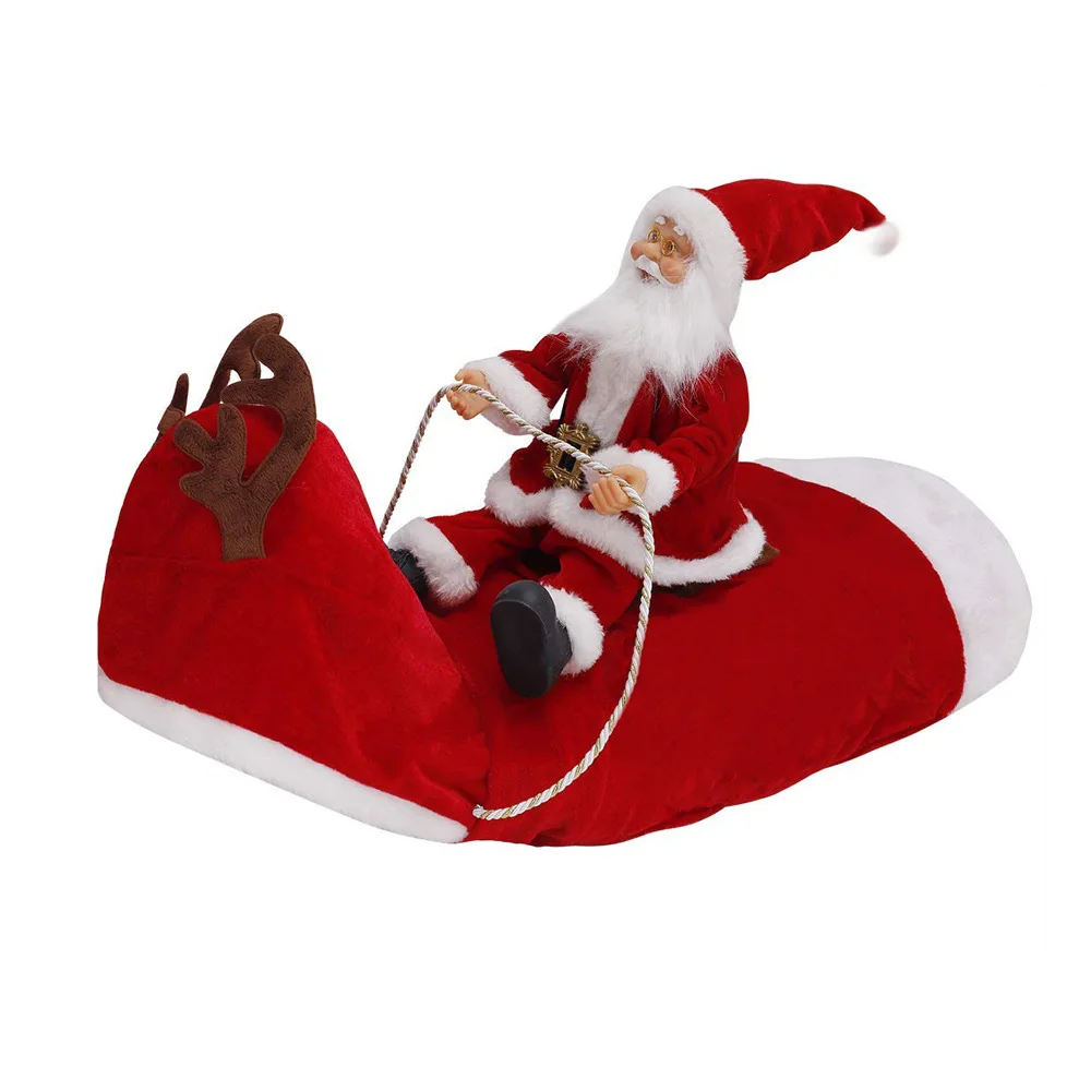 Pet Dog Christmas Costume Santa Riding Horse Christmas Pet Clothing Riding Deer Pet Christmas Supplies