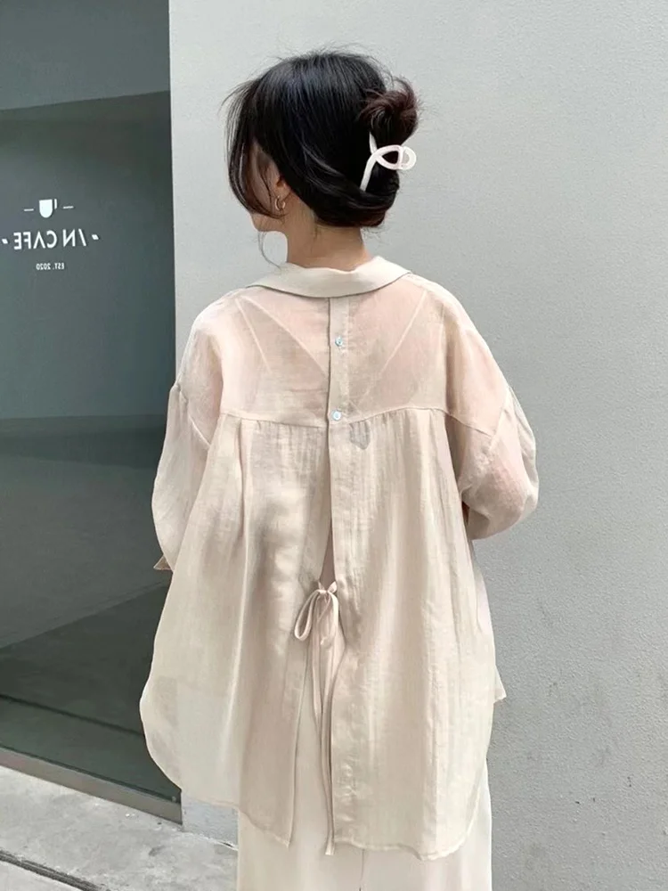 Novedad de verano para mujer, csa fina transpirable con protección solar y correa, ropa de abrigo hoada con aire acondic...