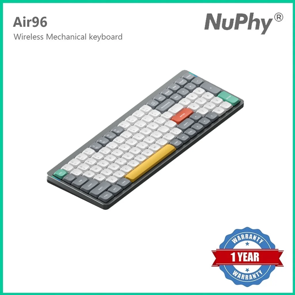 

NuPhy Air96 Bluetooth 5 Wireless Multi Devices Compact Mechanical keyboard for Win/Mac/Android/ios