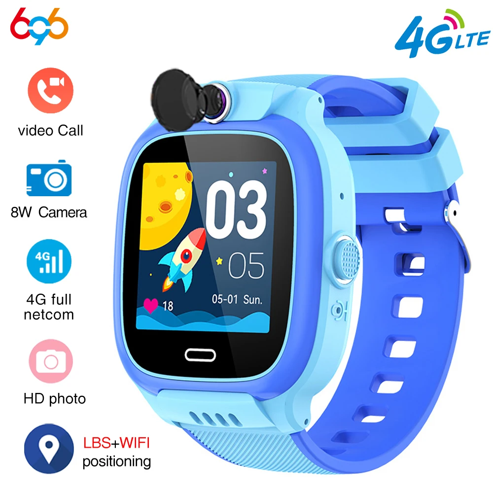 

2024 New 1.44" Children 4G Video Call Smart Watch WIFI Location SOS Kids Phone Watches Waterproof Calculator Student Smartwatch