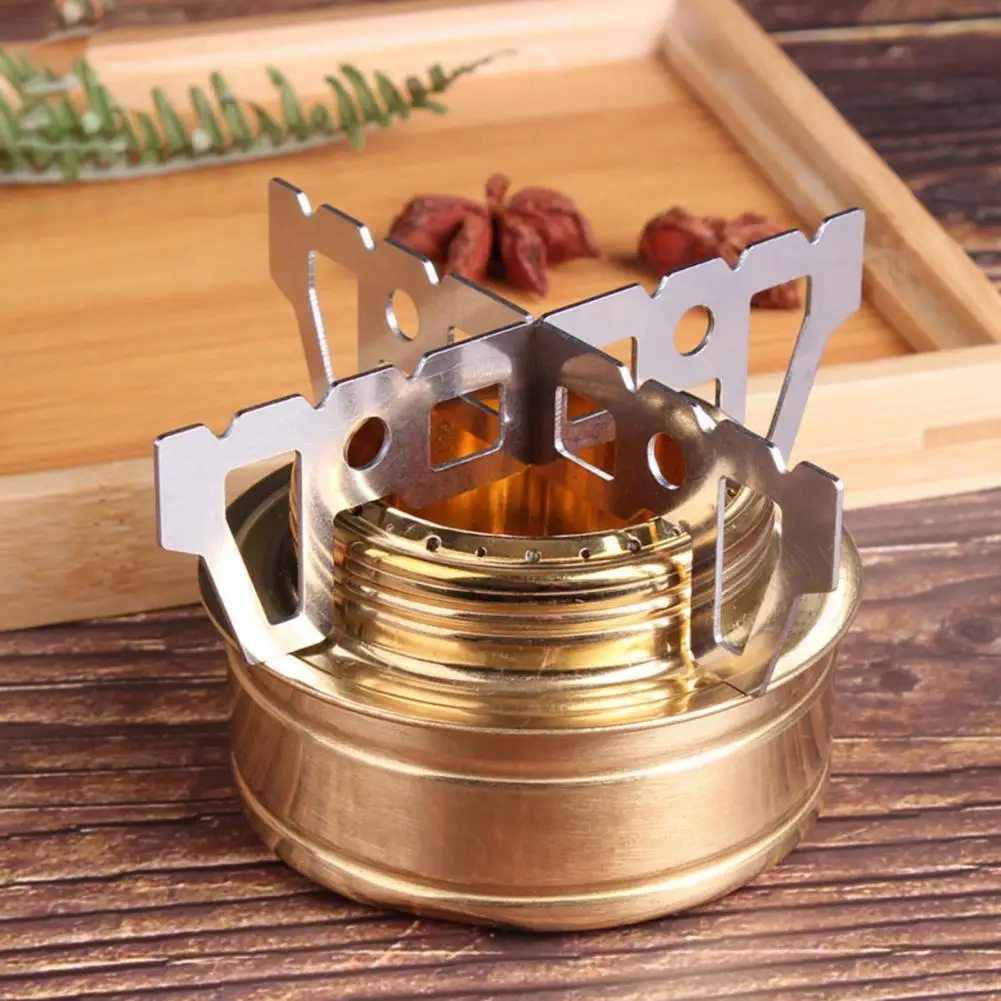 Alcohol Stove Rack Temperature Resistant Anti Slip Rust-proof Cross Stove Support Rack for Outdoor