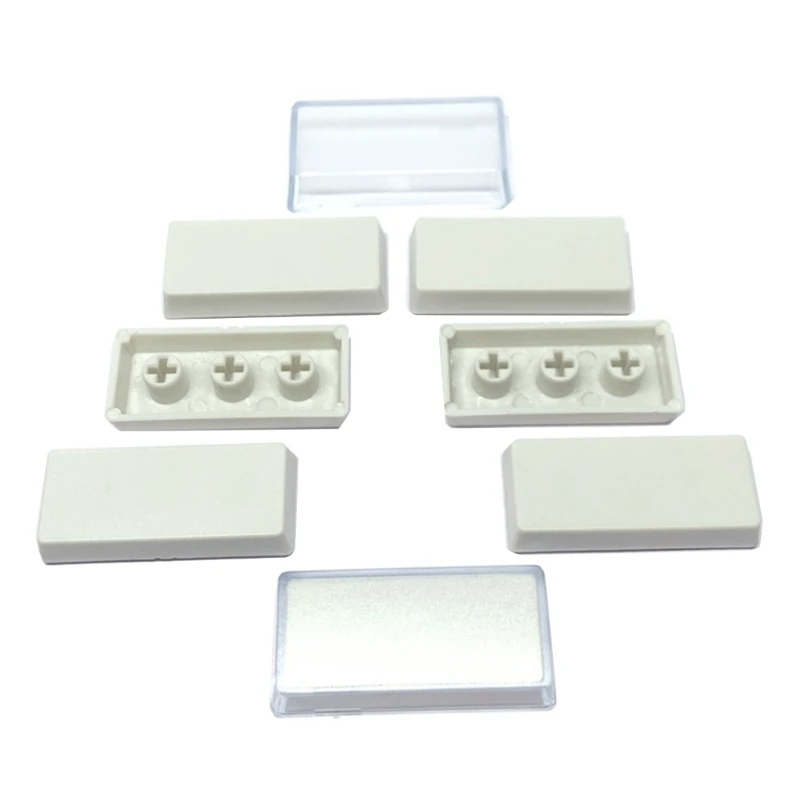 DN59 Custom Keycaps 10pcs ABS Transparent Double-layer Key Cover with Removable Protection Shell for Mechanical Keyboard