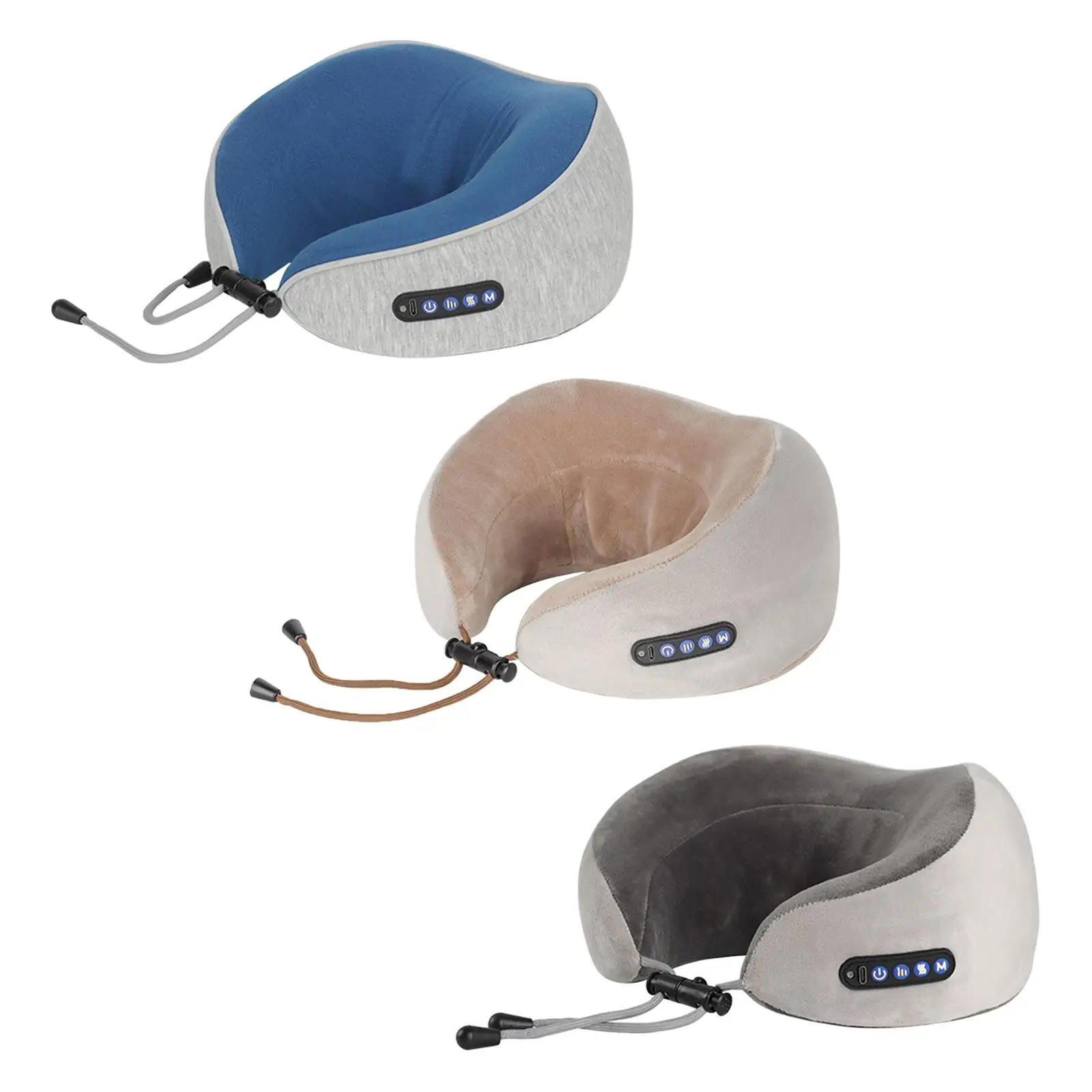 Travel Pillow U style Kneading Vibration Adjustable Cervical Neck Massager