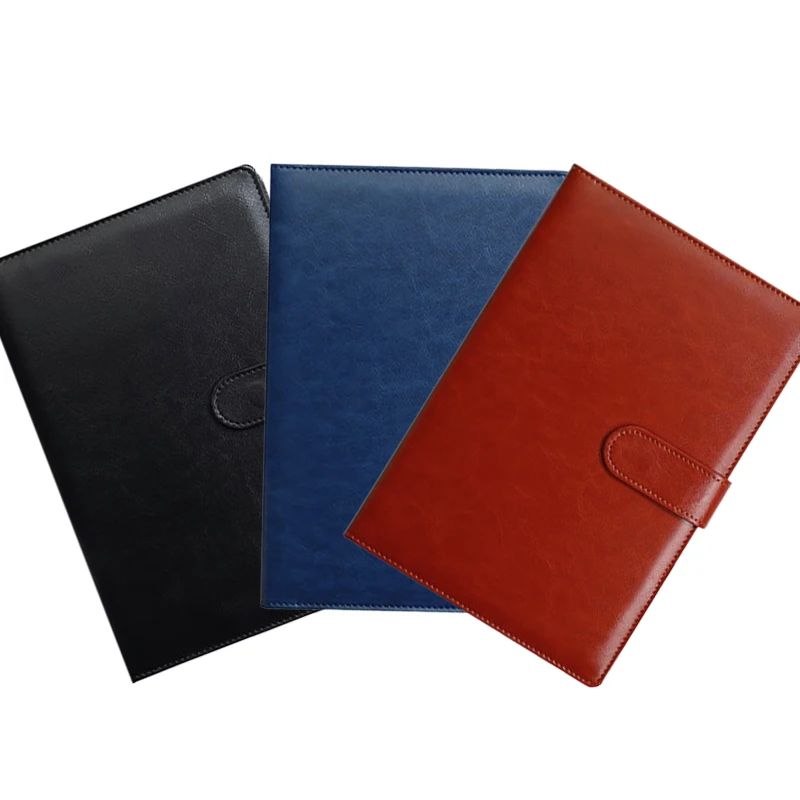 Mini A5 Padfolio Portfolio Binder Brown Legal Writing Pad Document Organizer مجلد لمكتب المدرسة والفندق 7 × 10 بوصة #4