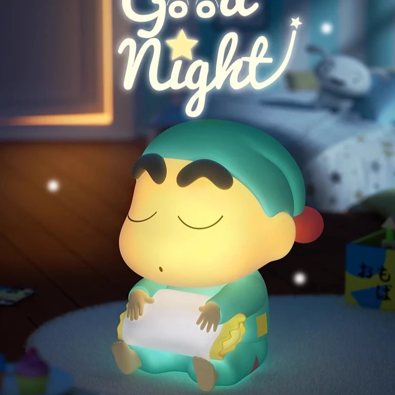 

Crayon Shin-Chan Anime Peripheral Sleepwear Shin-Chan Nightlight Sleep Patting Light Girl Boy Birthday Gifts Creative Ornaments