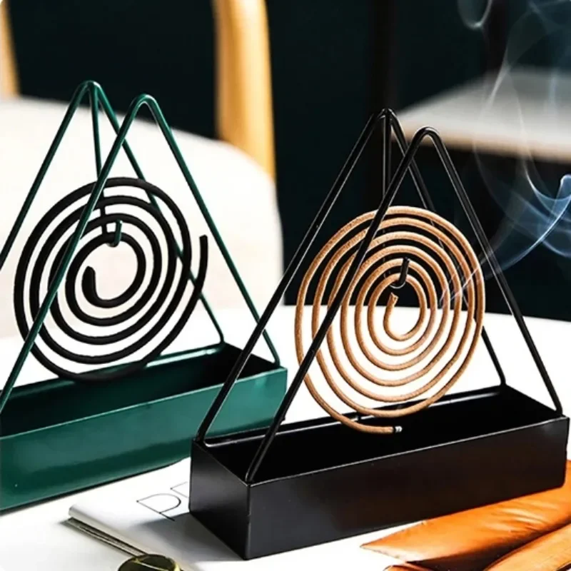 Anti -scald Mosquito Incense Holder Mosquito Coil Frame for Mosquitoes Tray Creativity Triangle Mosquitoor Home Decoration Tool