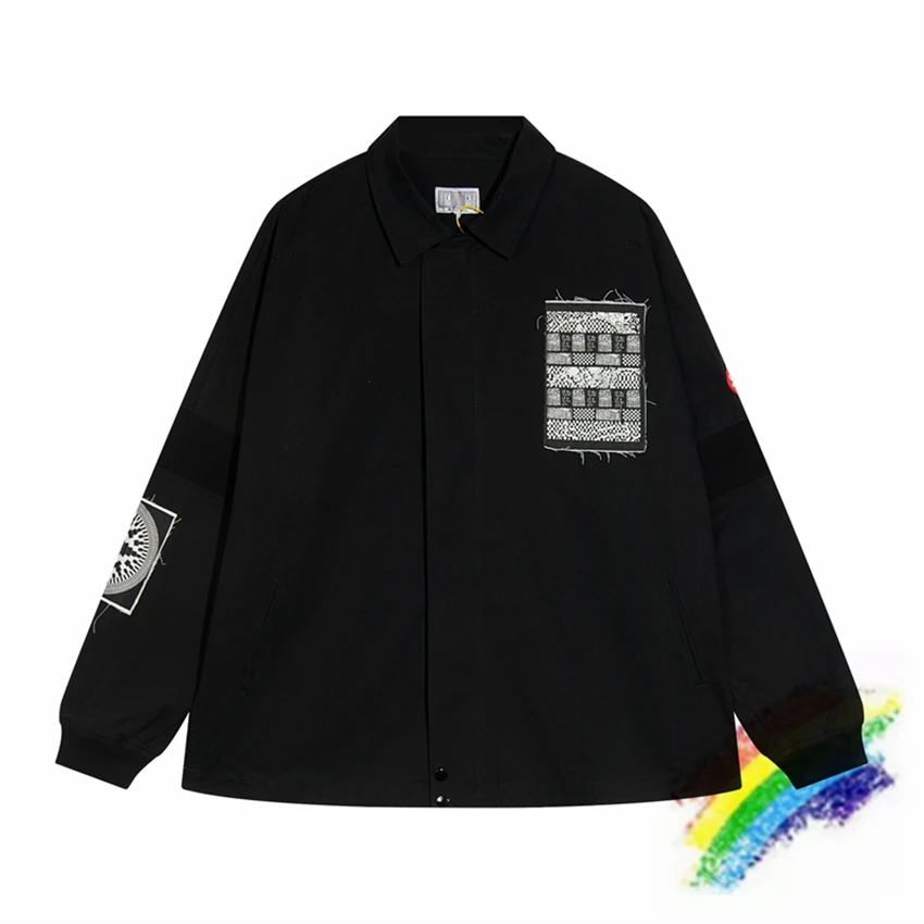

CAVEMPT Vintage Patch Fringed Edge Jacket Men Women Top Quality CAV EMPT Overcoat Coat