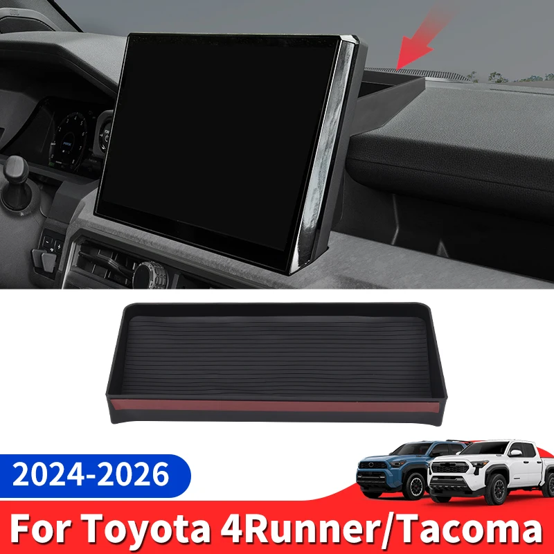 

For 2024-2026 Toyota 4Runner Tacoma Central Console Screen Rear Storage Box Interior Upgraded Accessories