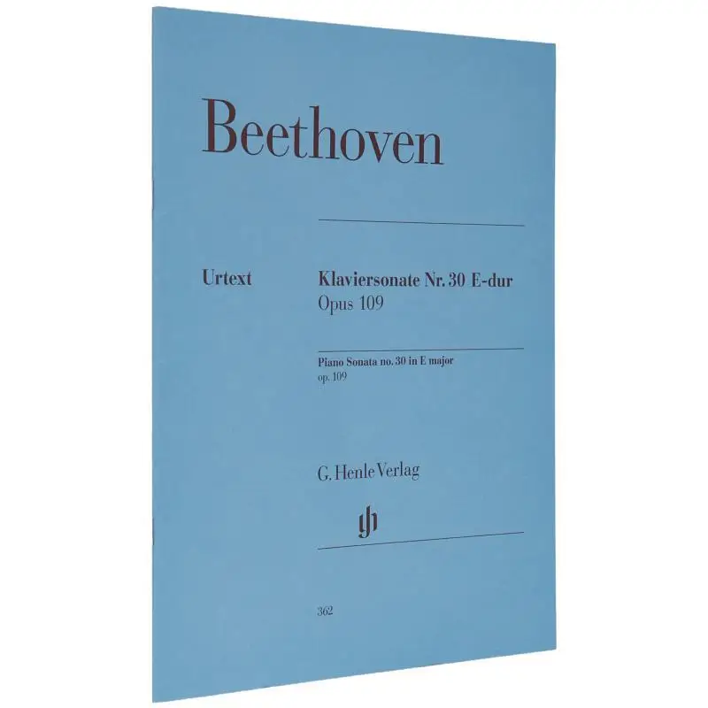 HN362 بيتهوفن بيانو سوناتا رقم 30 E Major Op 109 Wallner Bertha Antonia G Henle Verlag 9790201803623 كتاب #1