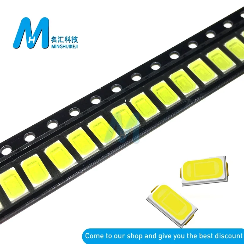 100 قطعة 5630/5730-CW/WW 0.5W-150Ma 50-55lm 6500K الضوء الأبيض SMD 5730 5630 LED 5730 الثنائيات (3.2 ~ 3.4 فولت)