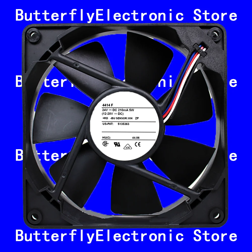 

НОВЫЙ ОРИГИНАЛЬНЫЙ ВЕНТИЛЯТОР 4414F 4414 F 24 В постоянного тока 5 Вт 12025 12 СМ 120*120*25 ММ