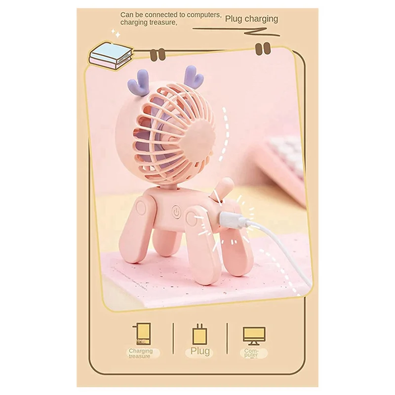 ABRS-مروحة طاولة صغيرة، مروحة صغيرة ثابتة لسطح المكتب، يمكن استخدامها للأطفال البالغين أثناء السفر في الهواء الطلق