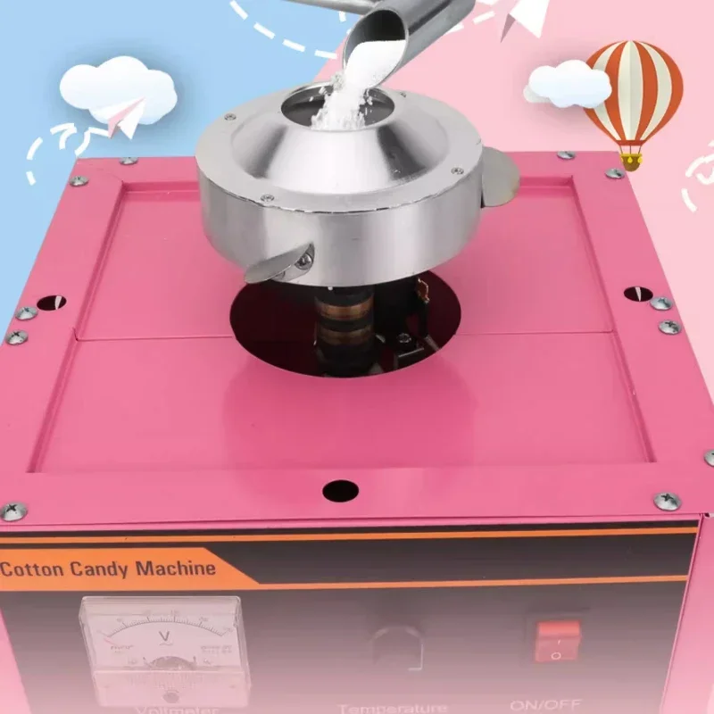 Cotton Candy Machine Commercial Colorful Fancy Electric Cotton Candy Making Machine for Stall Multi Processador De Alimento