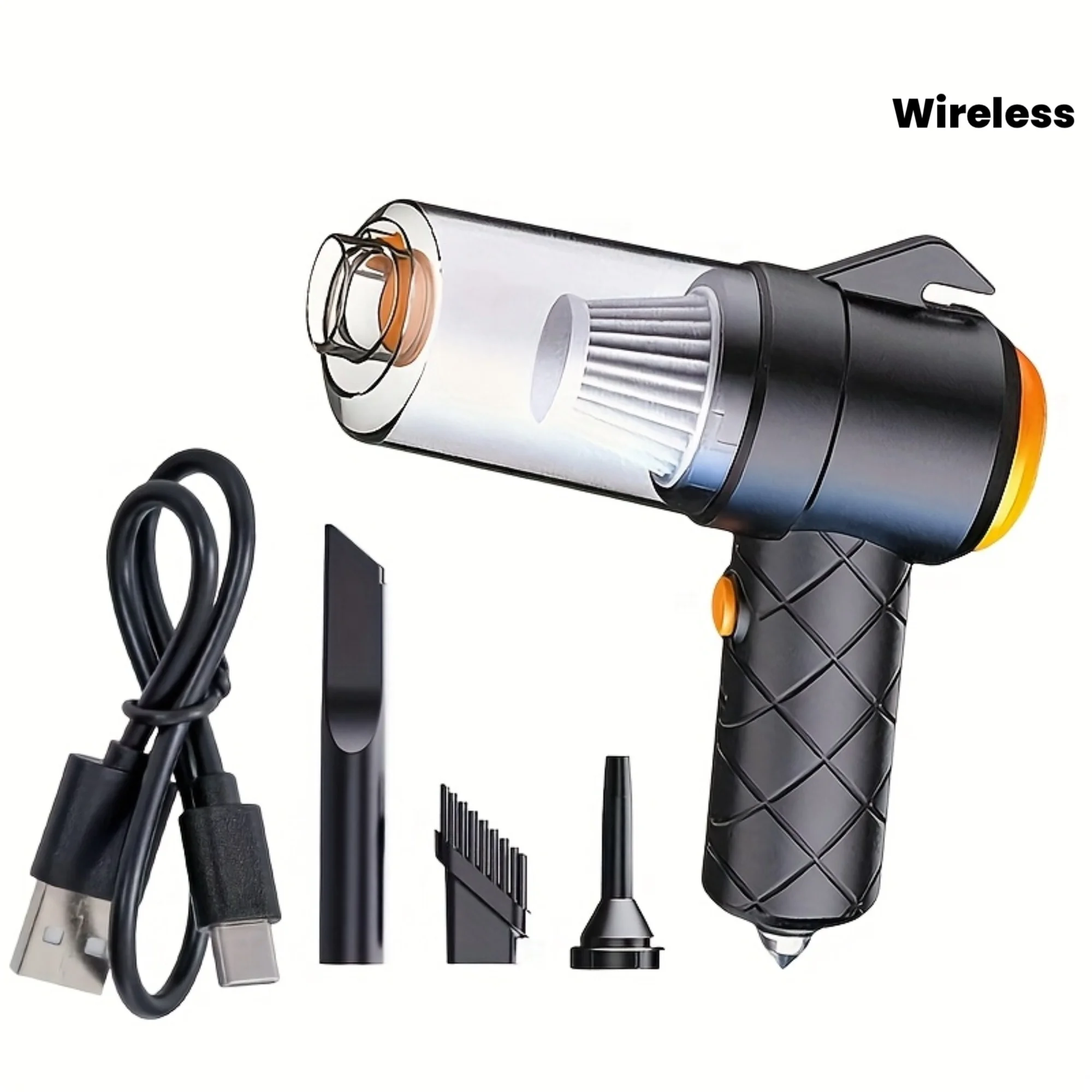 

Ручной беспроводной автомобильный пылесос, подходит для домашнего и автомобильного использования, мощный беспроводной мини-инструмент для детализации автомобиля, быстрая уборка дома