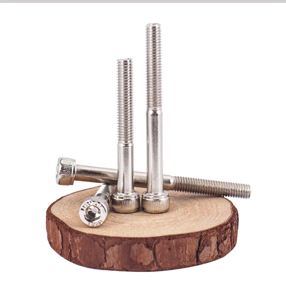 12.9 Grade Alloy Steel Nickel Plated Cap Head Half Thread Hexagon Socket Screw M3-M12 Partial Thread Cap Head Hex Socket Bolt