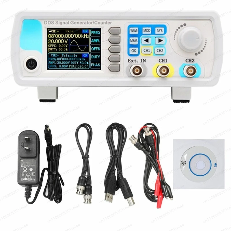 Portable JDS6600 DDS Signal Generator Dual Channel Full CNC Arbitrary Wave Pulse Source Frequency Counter Tester